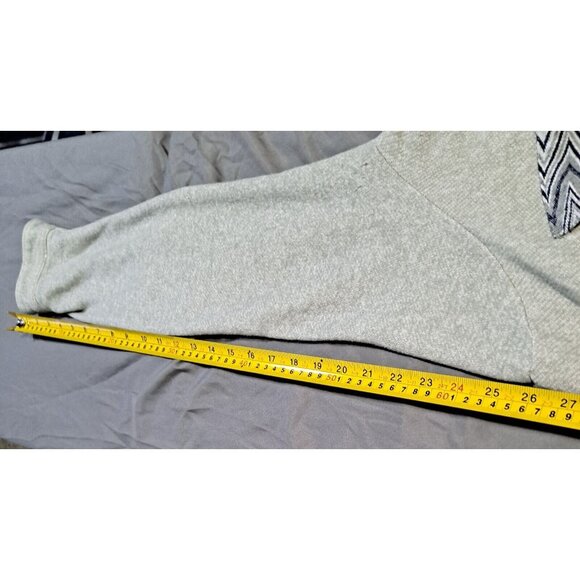 Beautiful Giant Men's Gray Long Sleeve Three Button Stylish Unique Hoodie Large - Picture 10 of 11